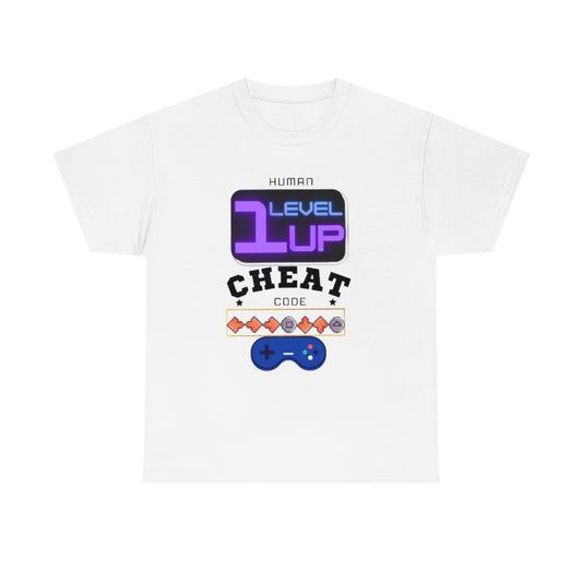 Human Cheat Code Heavy Cotton Tee