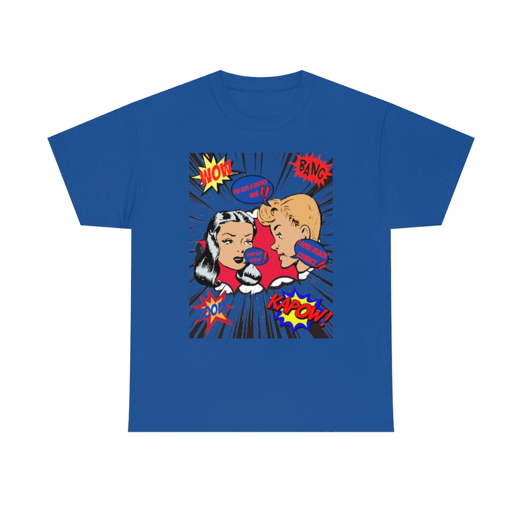 I love comics  Heavy Cotton Tee