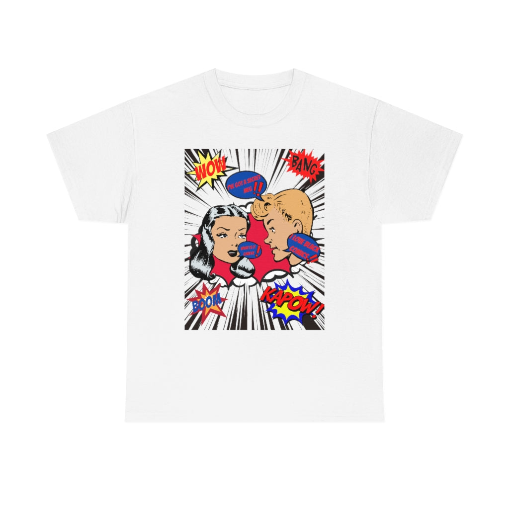 I love comics  Heavy Cotton Tee