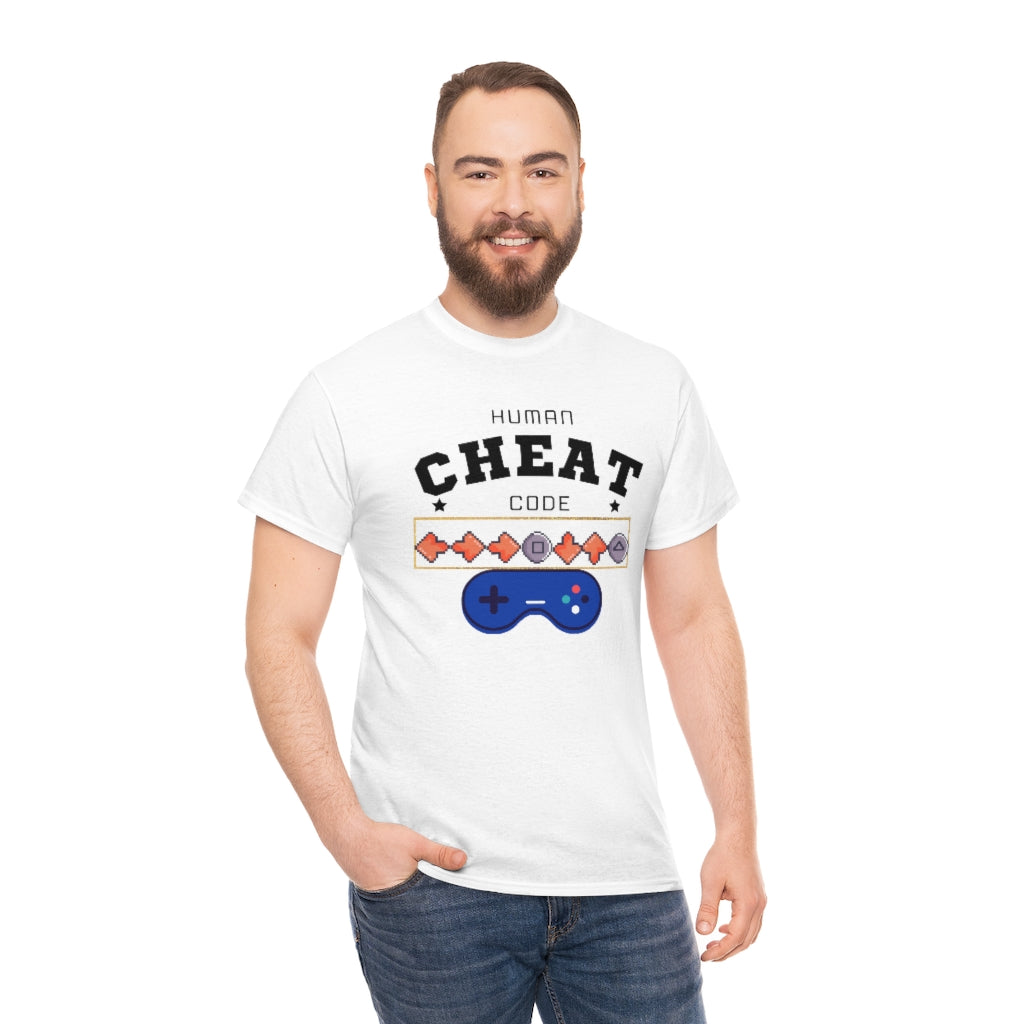 Human Cheat Code Heavy Cotton Tee