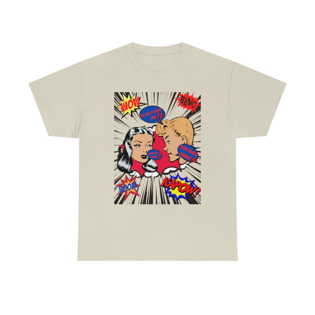 I love comics  Heavy Cotton Tee