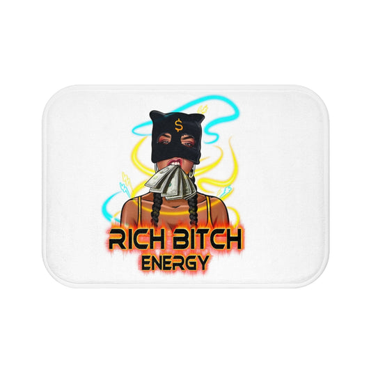 RICH BITCH ENERGY Bath Mat