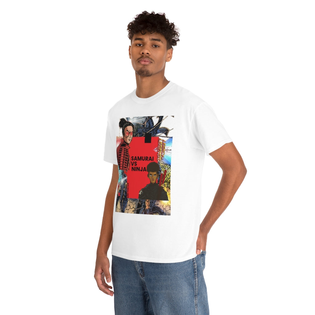 SAMURAI VS NINJA Cotton Tee