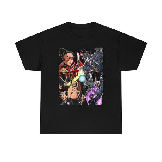 SAMURAI VS NINJA Heavy Cotton Tee