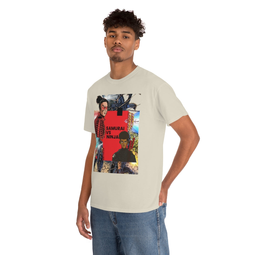 SAMURAI VS NINJA Cotton Tee