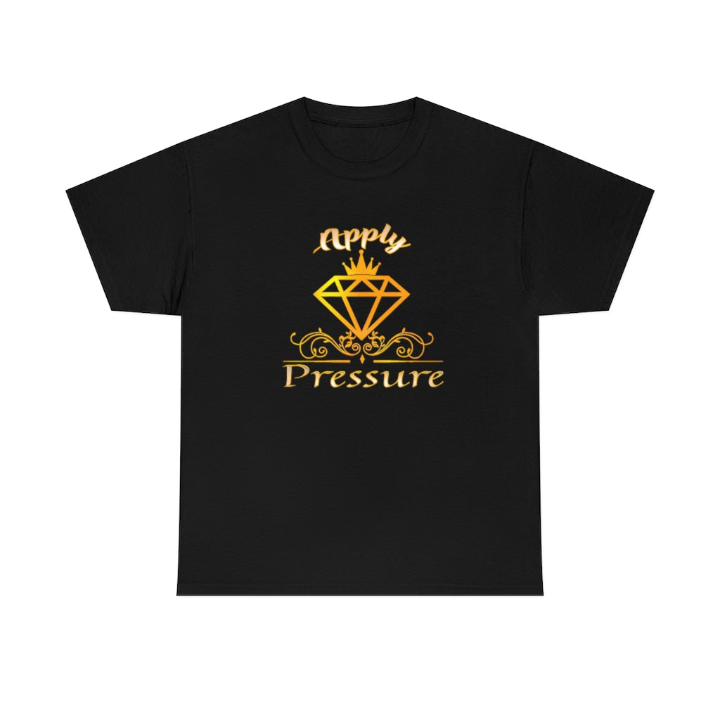 APPLY PRESSURE Unisex Heavy Cotton Tee