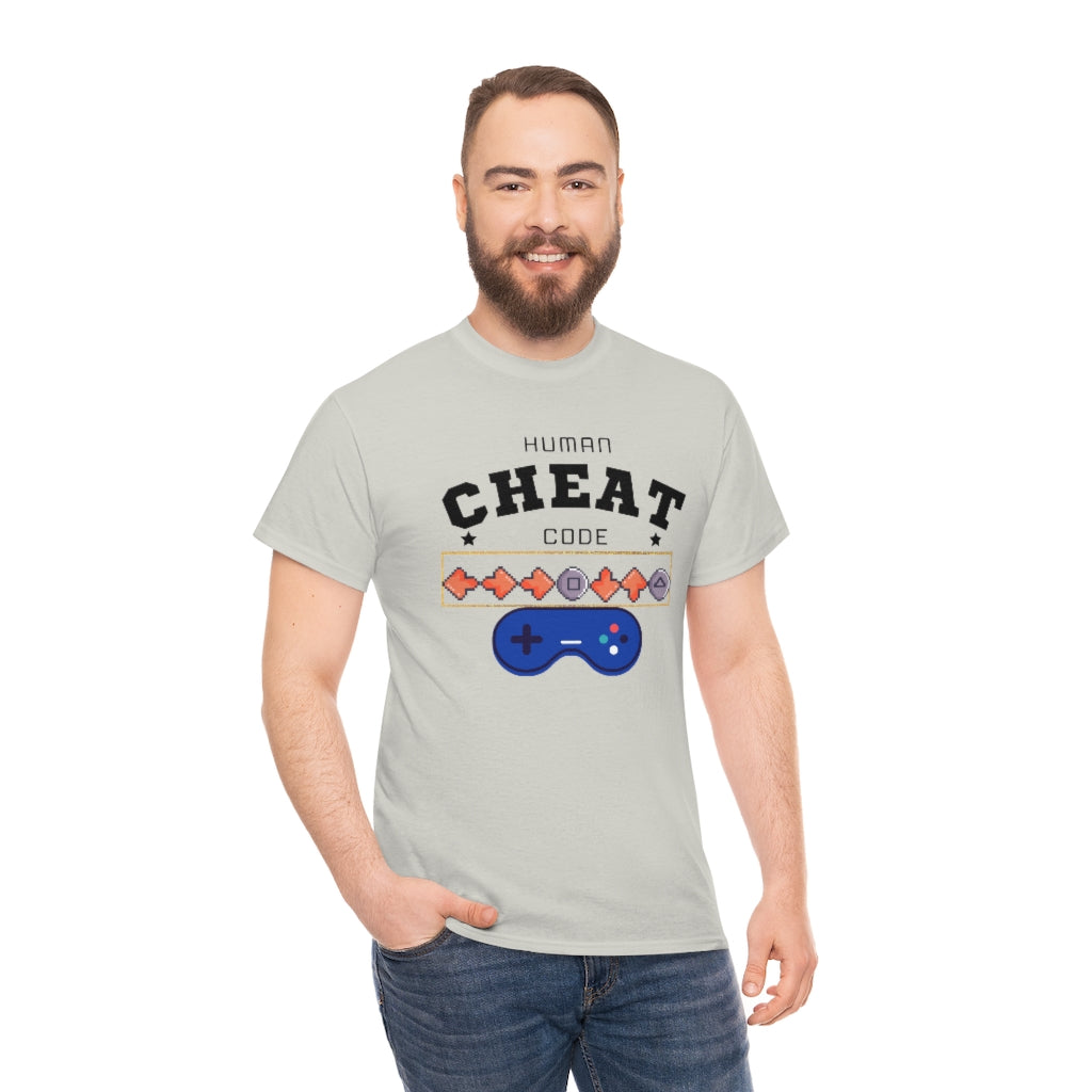 Human Cheat Code Heavy Cotton Tee