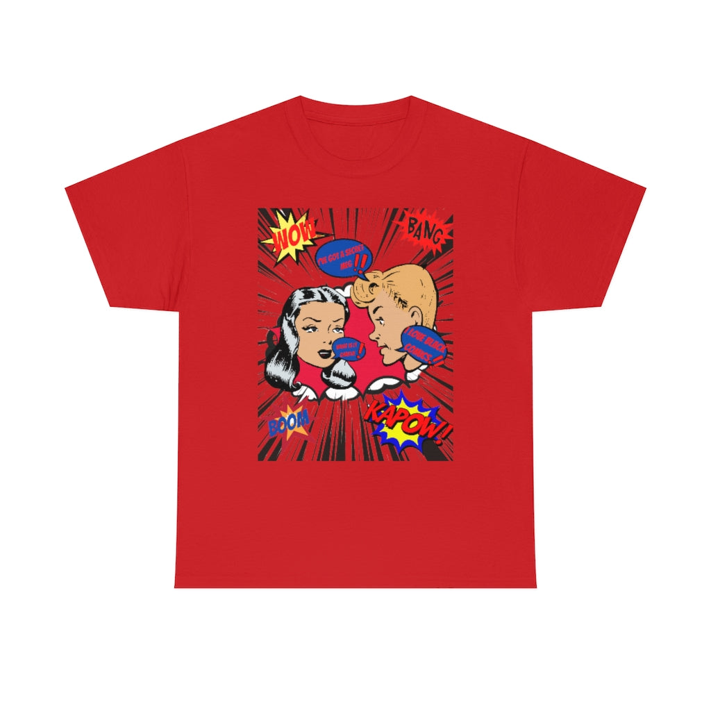I love comics  Heavy Cotton Tee