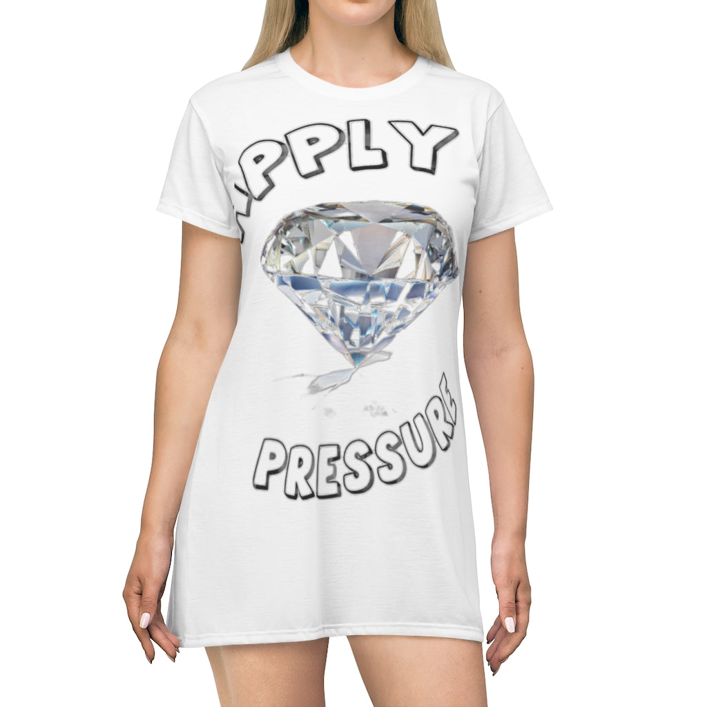 APPLY PRESSURE All Over Print T-Shirt Dress