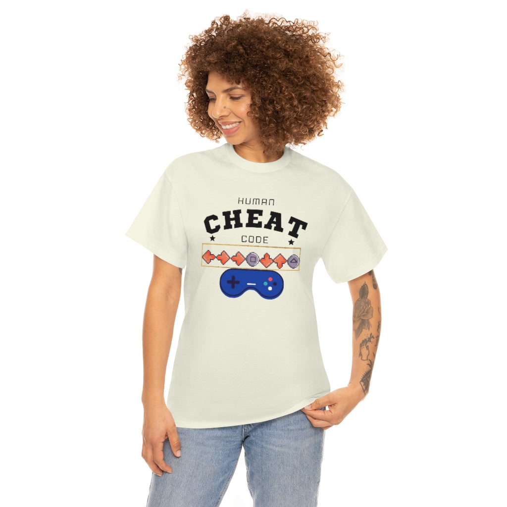 Human Cheat Code Heavy Cotton Tee