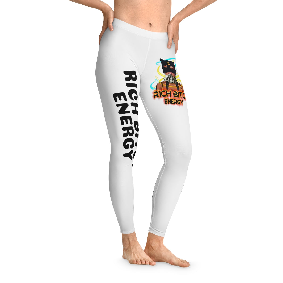 RICH BITCH ENERGY Stretchy Leggings