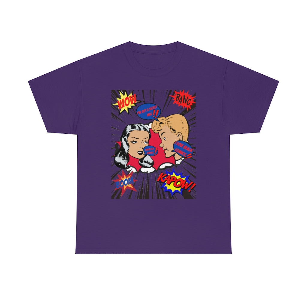 I love comics  Heavy Cotton Tee